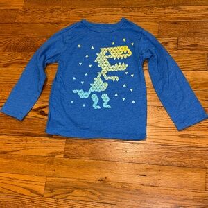 The Children's Place Blue Tee with Dinosaur Design